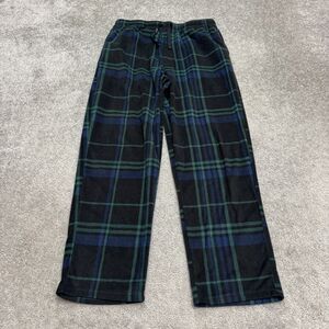 Perry Ellis Portfolio Pajama Pants Men Large Black Blue Green Plaid Lounge Sleep